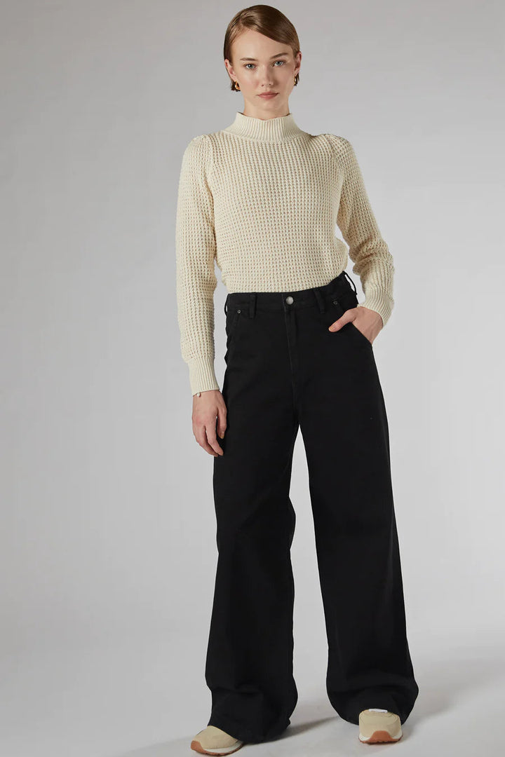 Dricoper | Mila Black Mid Rise Palazzo Jeans-Suzie Anderson Home