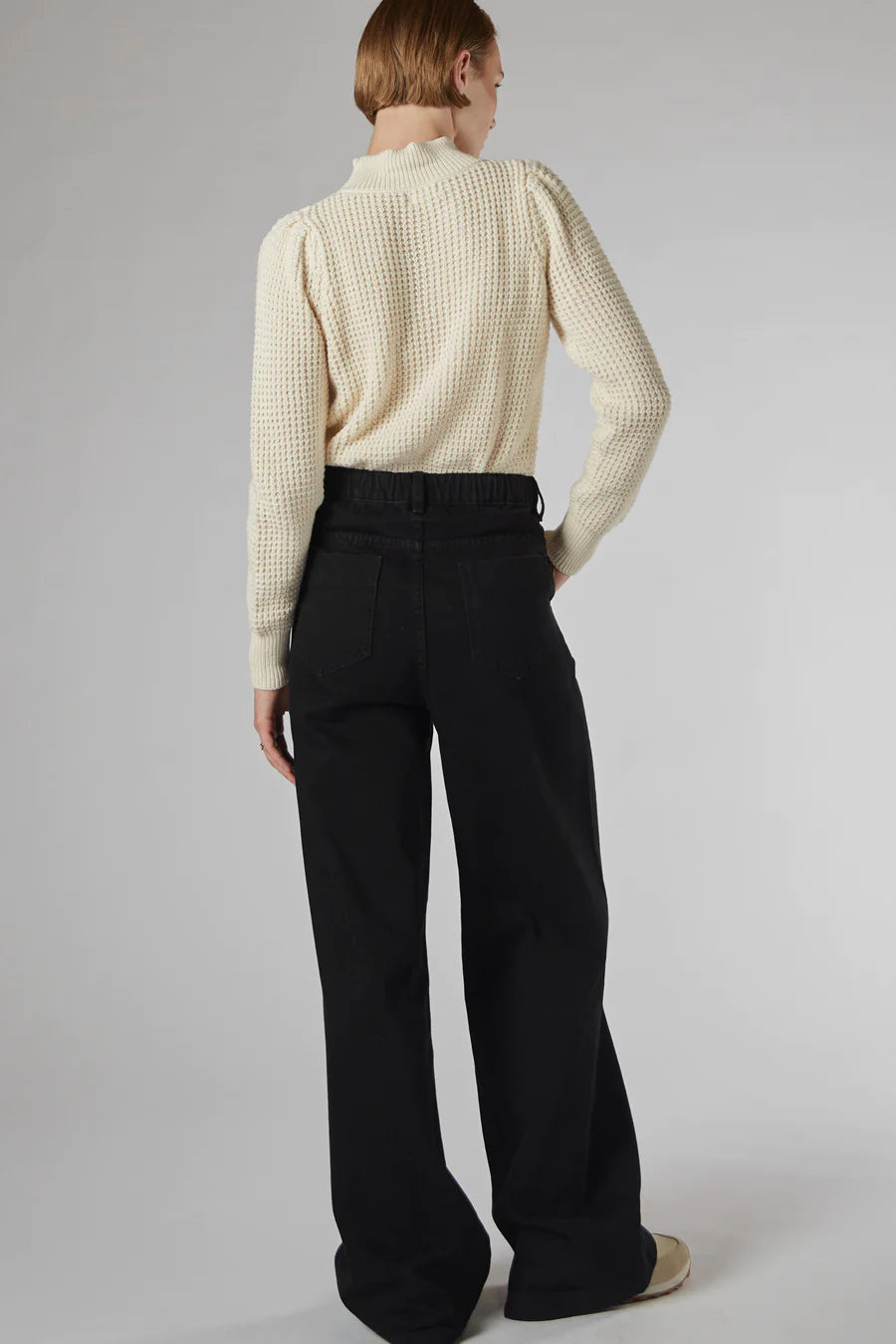 Dricoper | Mila Black Mid Rise Palazzo Jeans-Suzie Anderson Home