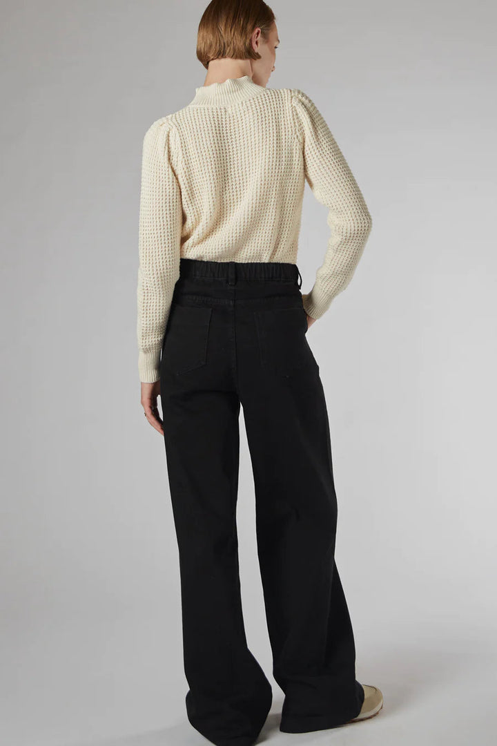 Dricoper | Mila Black Mid Rise Palazzo Jeans-Suzie Anderson Home