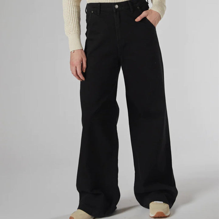 Dricoper | Mila Black Mid Rise Palazzo Jeans-Suzie Anderson Home