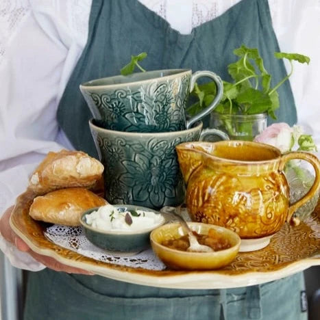 Arabesque Ceramic Tea Mug | Dusk