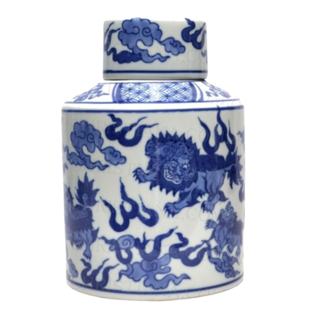 Dynasty Blue & White Canister | 20cm - Suzie Anderson Home