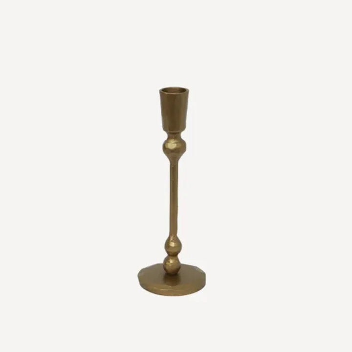 Eadie Gold Candlestick | Small - Suzie Anderson Home