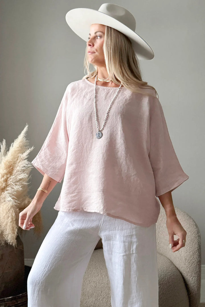 Bypias | Edell Linen Shirt | Light Pink