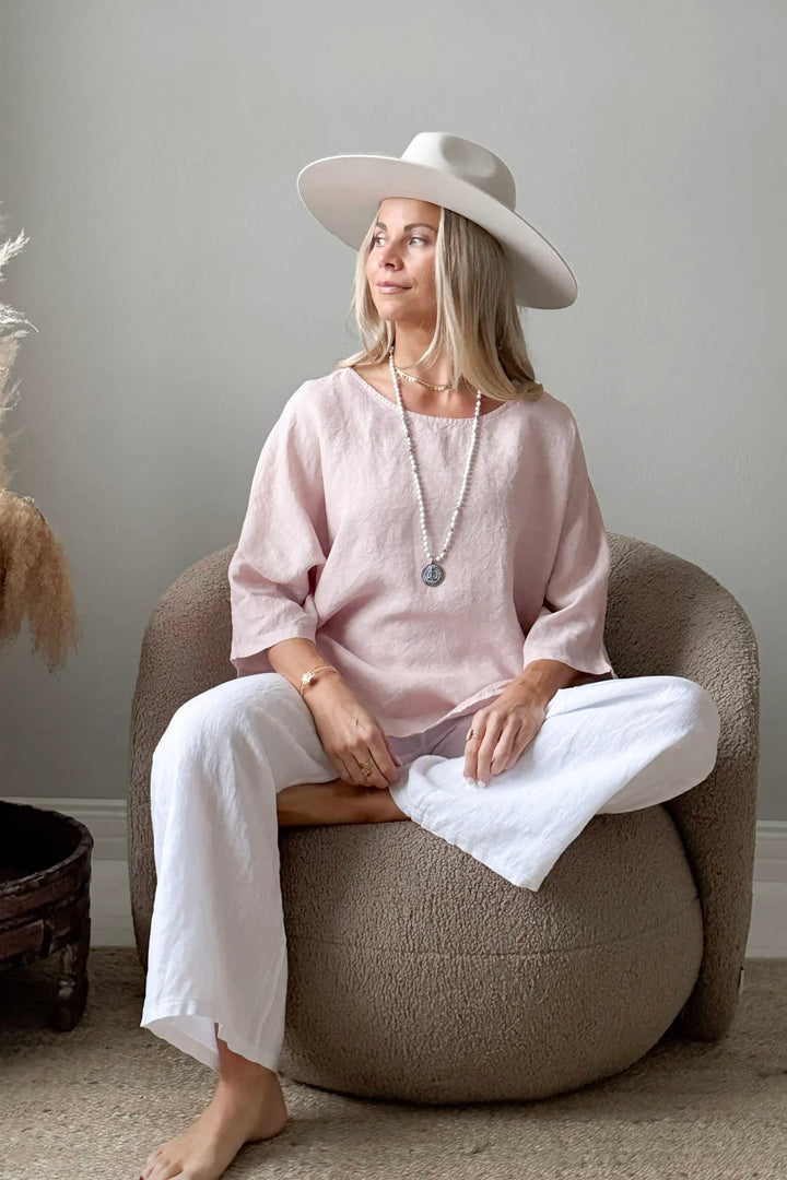 Bypias | Edell Linen Shirt | Light Pink