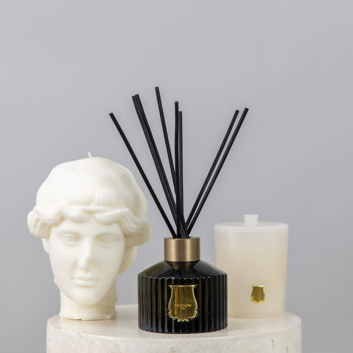 Trudon Alabaster Candle with Lid 270g | Abd el Kader | Moroccan Mint Tea
