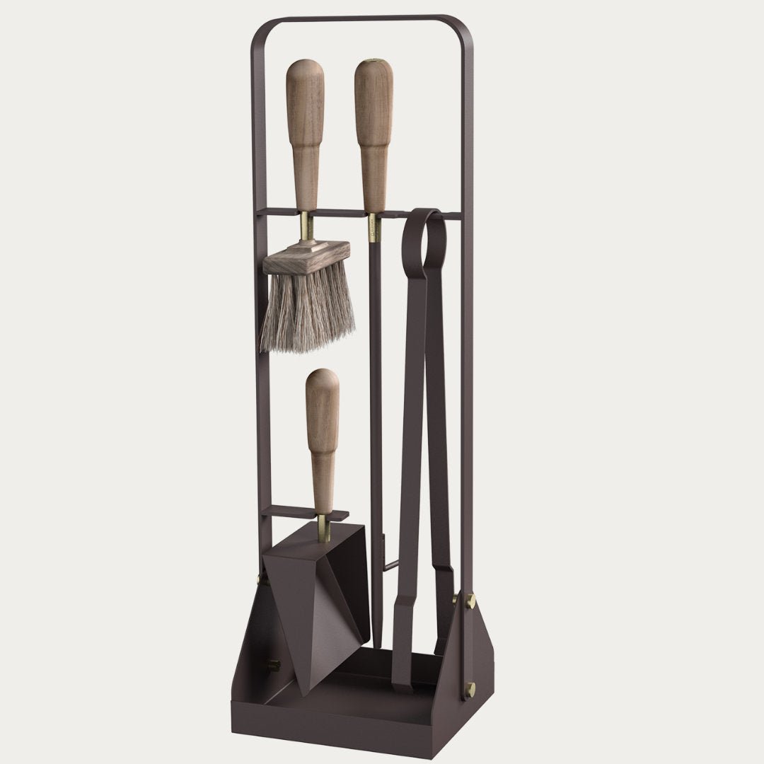 Eldvarm Emma Classique Fire Set | Walnut - Suzie Anderson Home