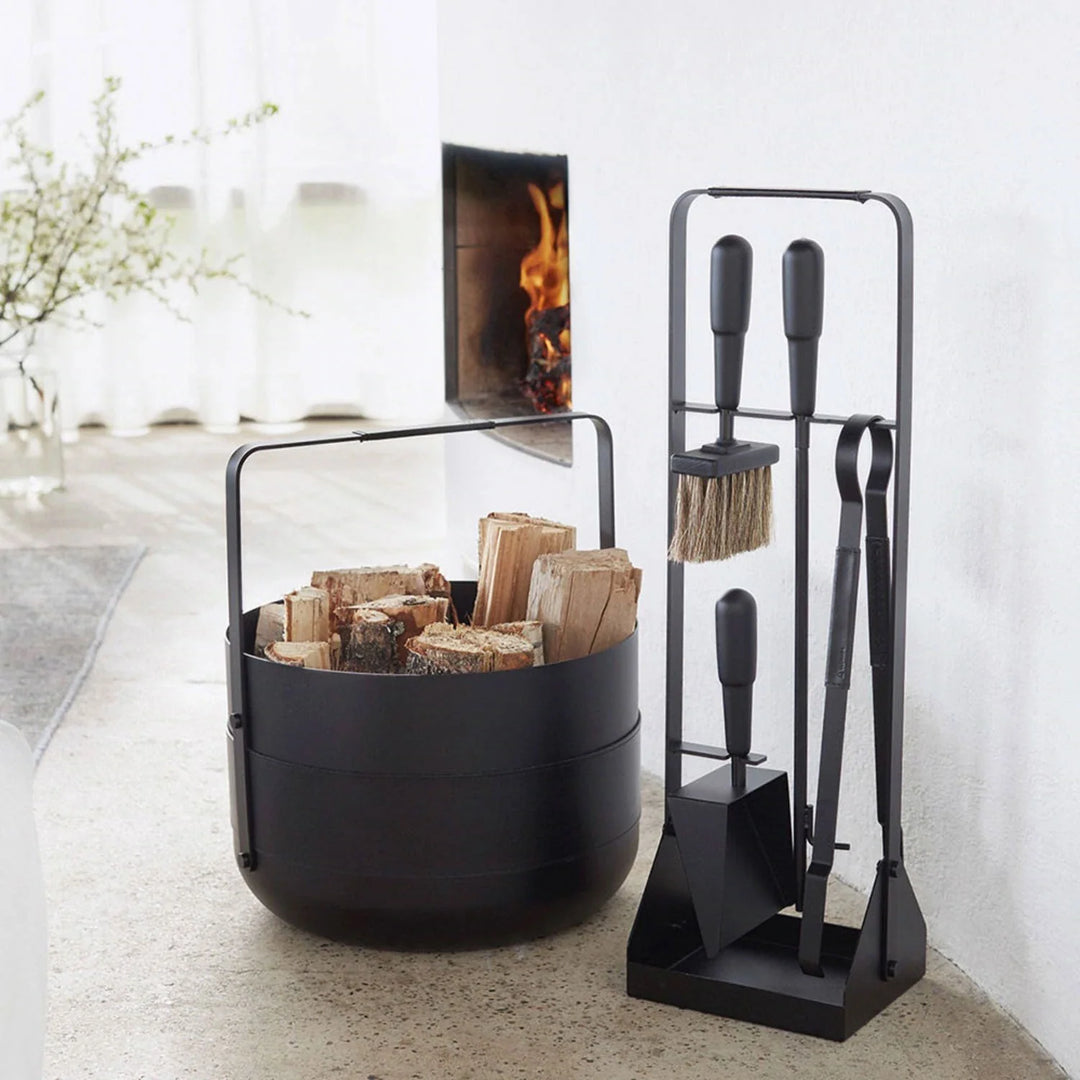 Eldvarm Emma Fire Set | Noir with Black Leather