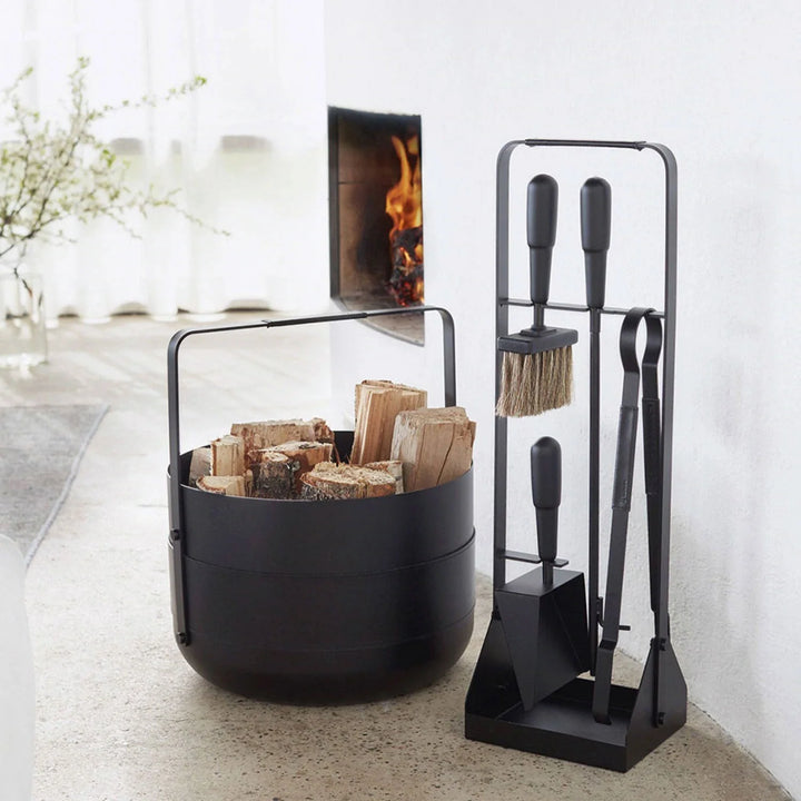 Eldvarm Emma Fire Set | Noir with Black Leather