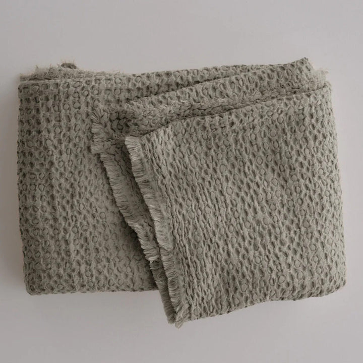 Flocca Linen Blanket | Elk | 230x260cm