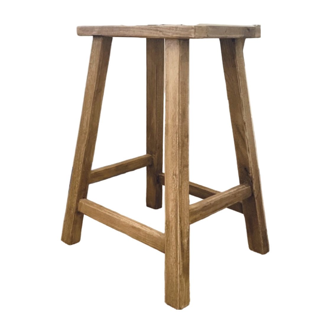 Elm Tall Wooden Bedside Stool | 60cm - Suzie Anderson Home