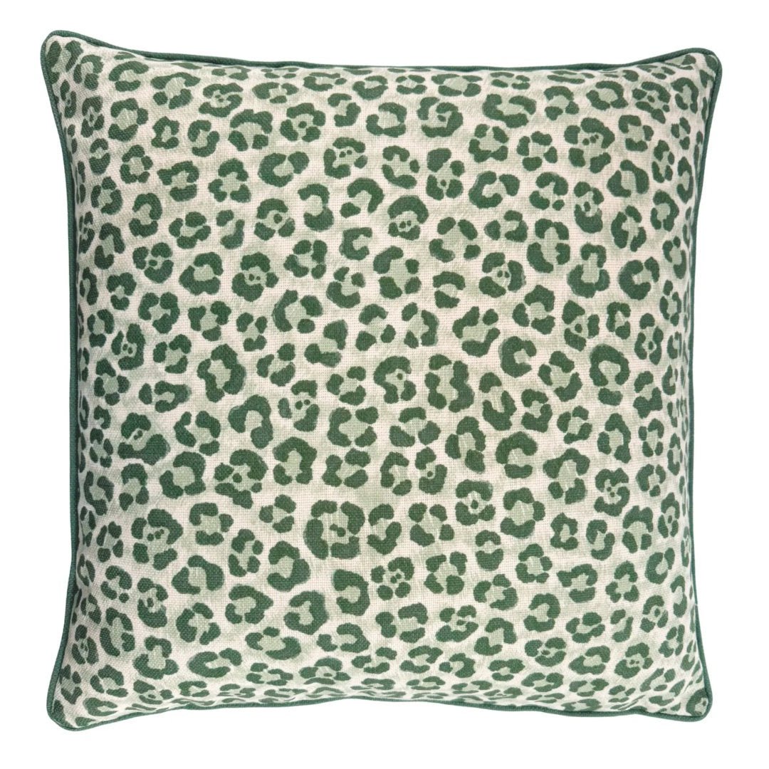 Emerald Leopard Outdoor Cushion Cover | 50x50cm - Suzie Anderson Home