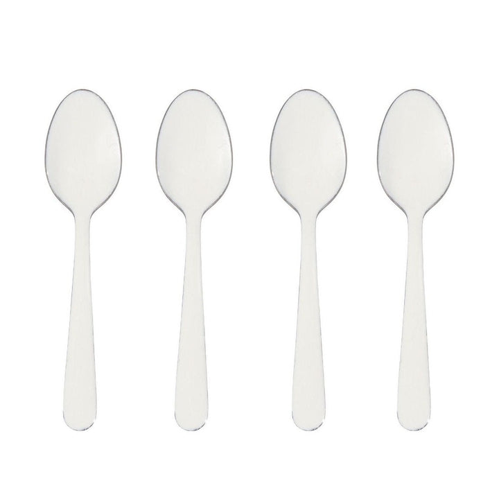 Enamel White Spoons | Set of 4-Suzie Anderson Home