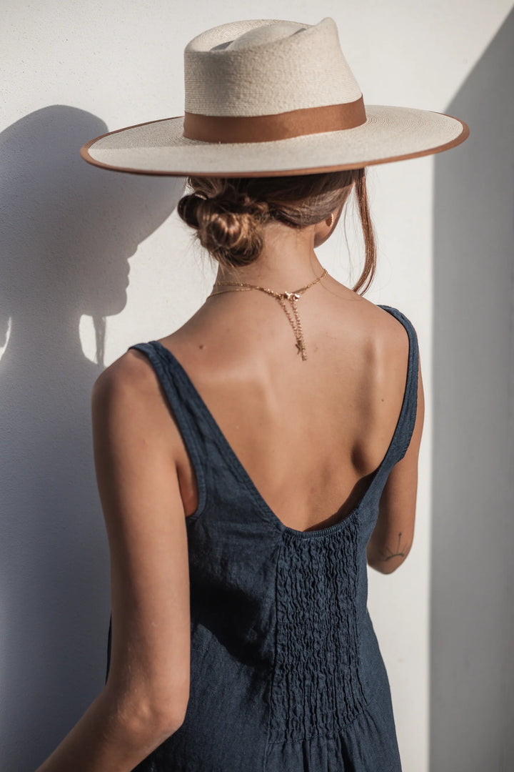 Bypias | Encanto Linen Dress | Navy