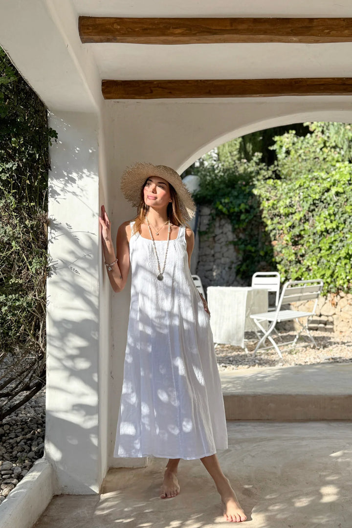 Bypias | Encanto Linen Dress | White