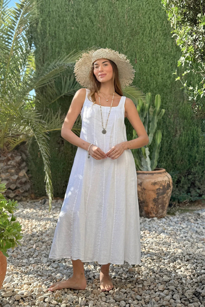 Bypias | Encanto Linen Dress | White