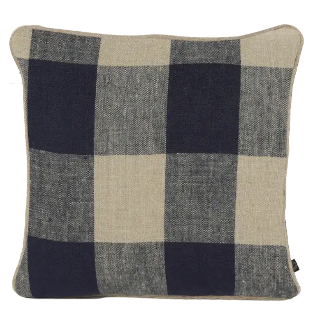 Palma Linen Cushion Cover | Encre | 45 x 45cm