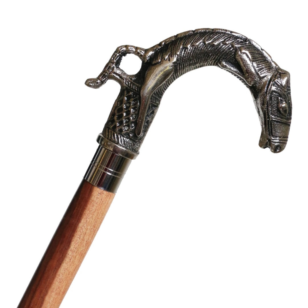 Walking Stick | Black Nickel Horse (Costume Accessory Only)