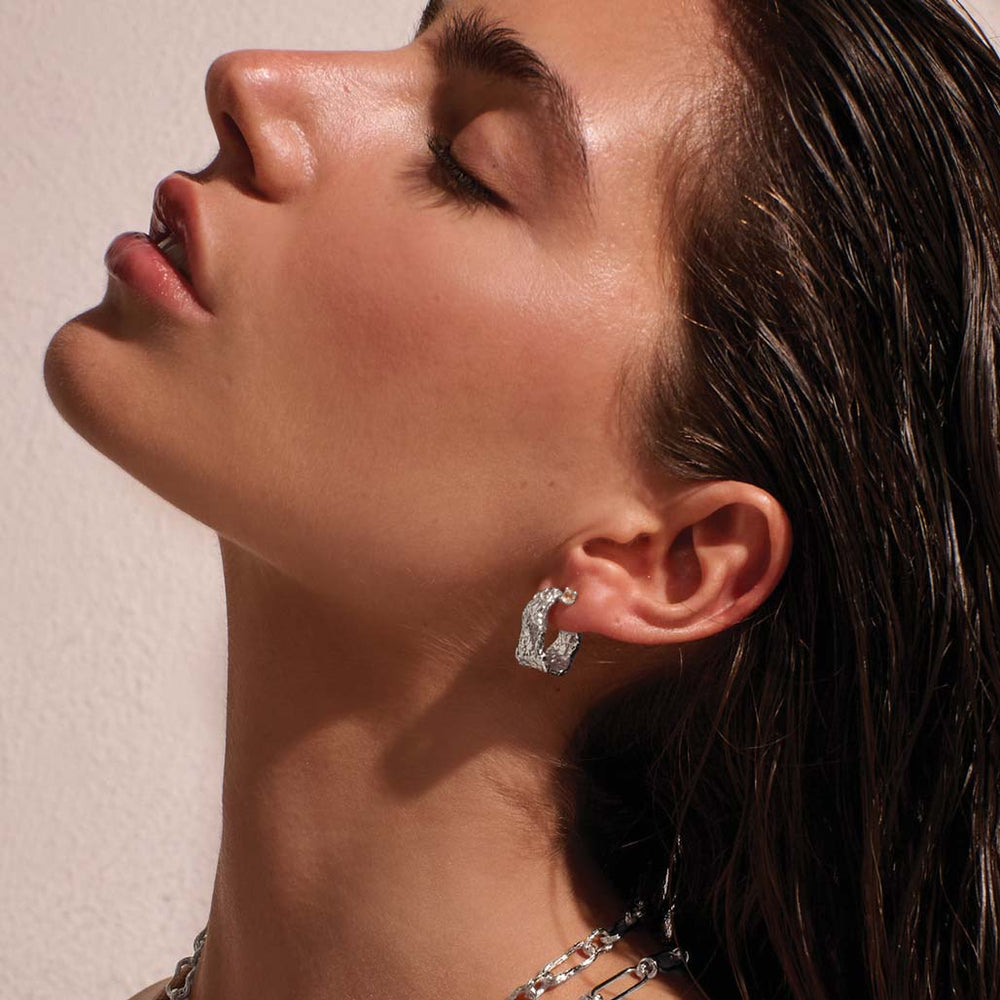 Eterna Hoop Earrings | Sterling Silver | Murkani - Suzie Anderson Home