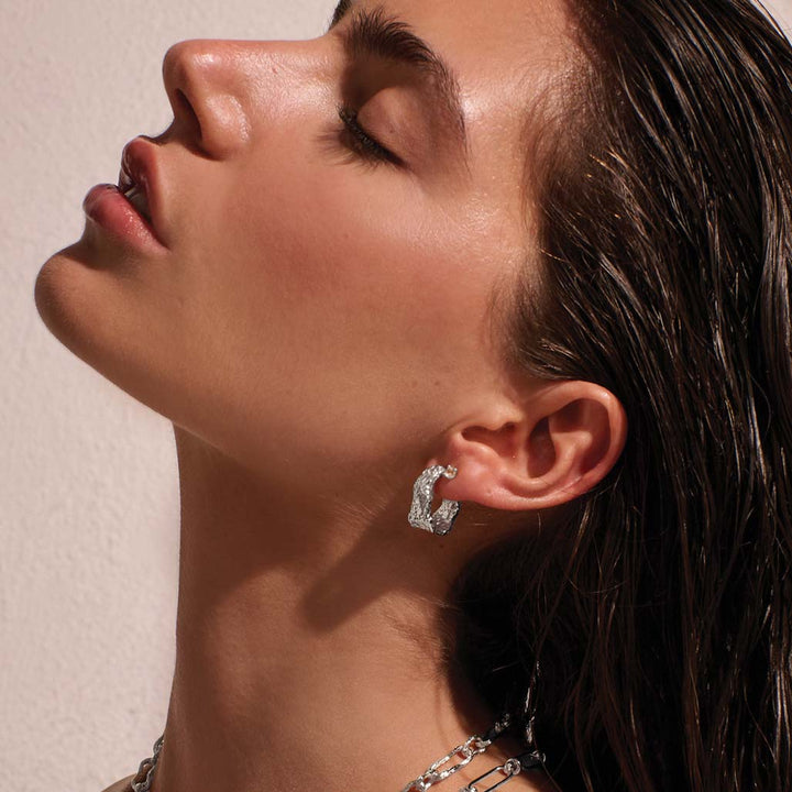Eterna Hoop Earrings | Sterling Silver | Murkani - Suzie Anderson Home