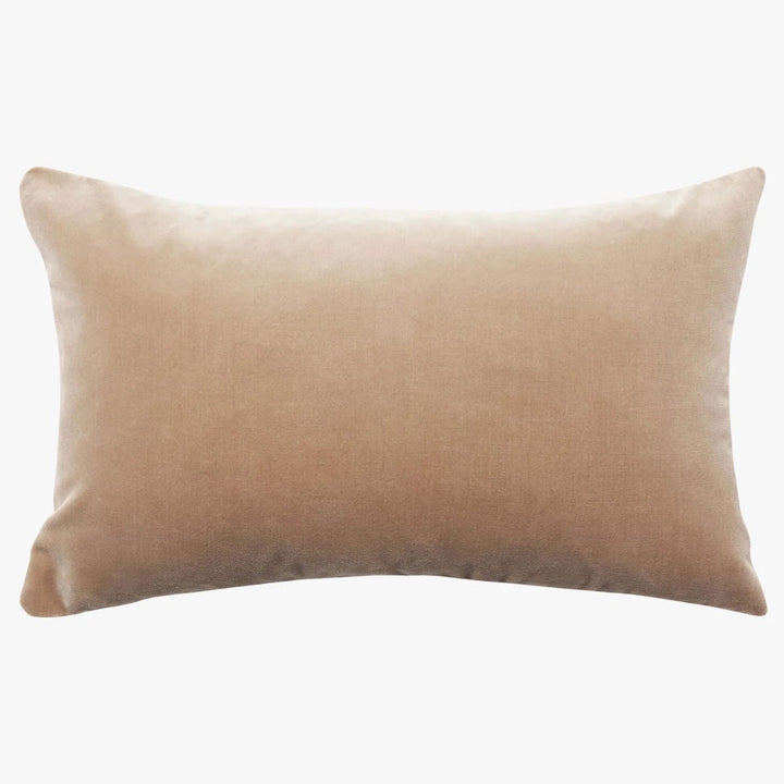 Etro Mini Velvet &amp; Linen Cushion &amp; Insert | Cacao | 30x50cm - Suzie Anderson Home