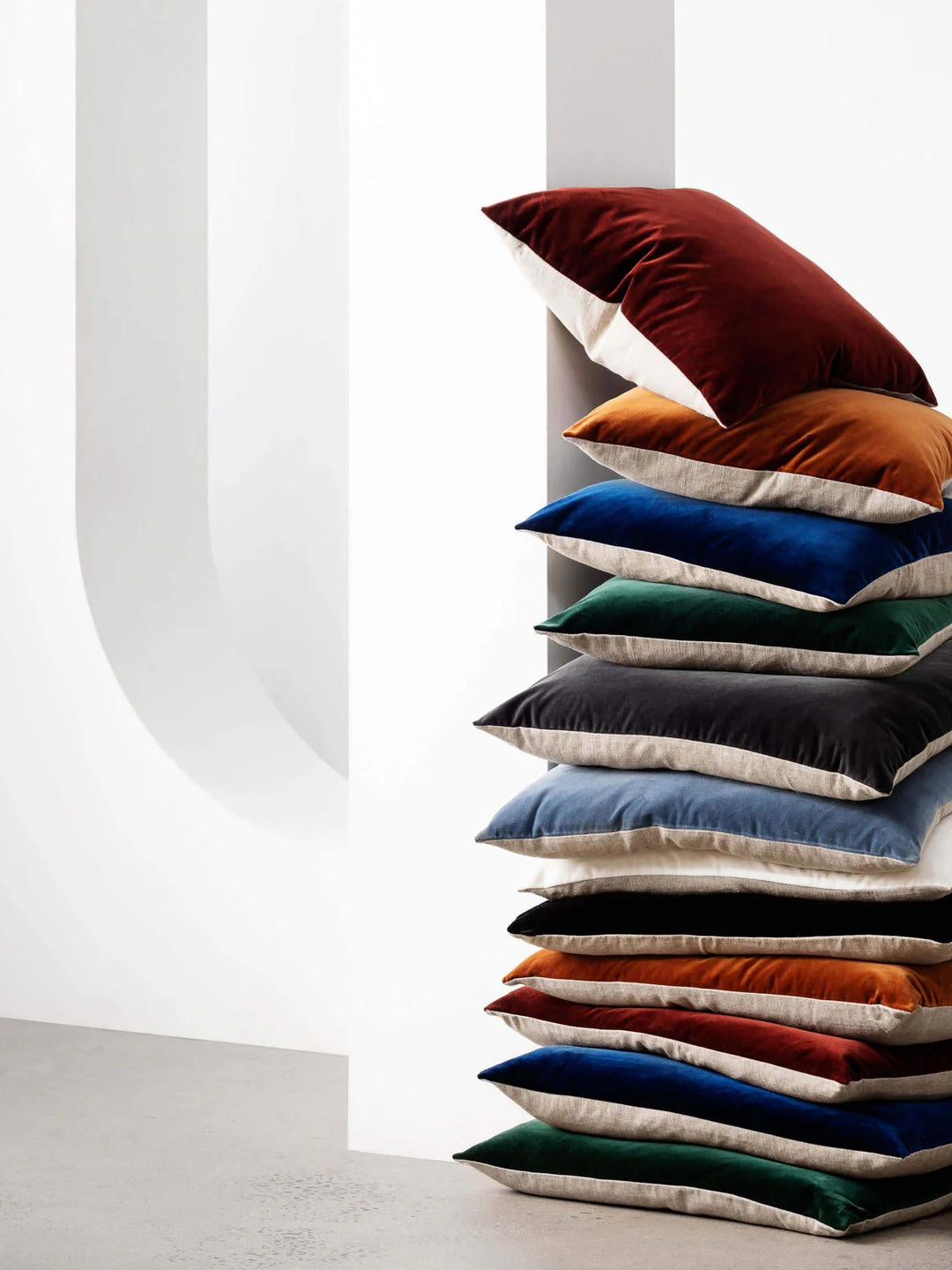 Etro Velvet &amp; Linen Cushion &amp; Insert | Toffee | 50x50cm - Suzie Anderson Home