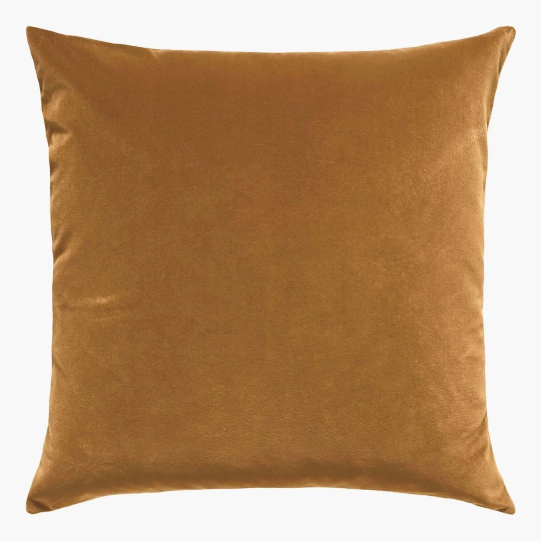 Etro Velvet & Linen Cushion & Insert | Toffee | 50x50cm - Suzie Anderson Home