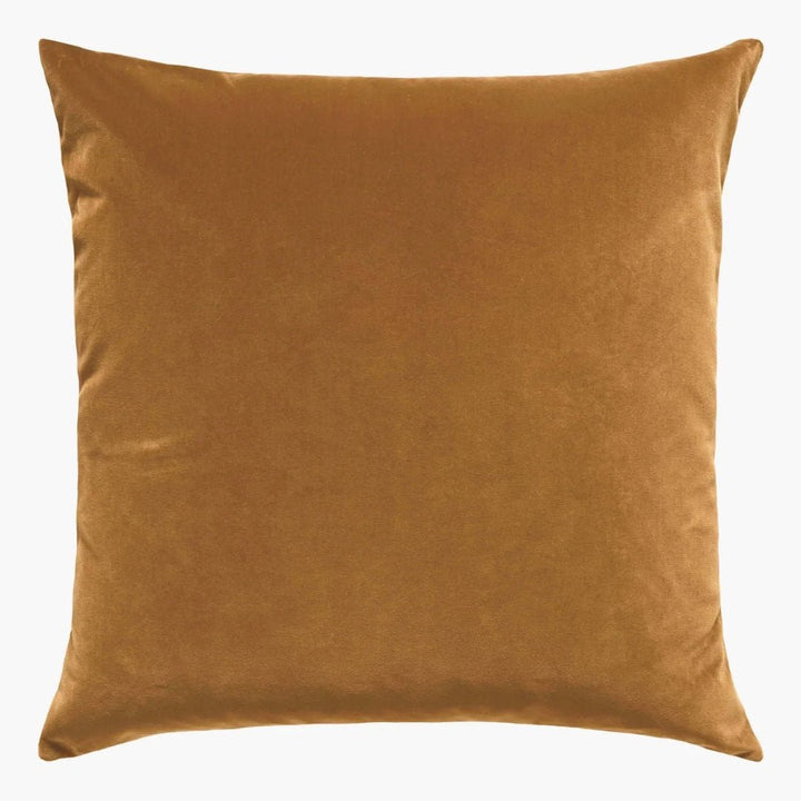 Etro Velvet &amp; Linen Cushion &amp; Insert | Toffee | 50x50cm - Suzie Anderson Home