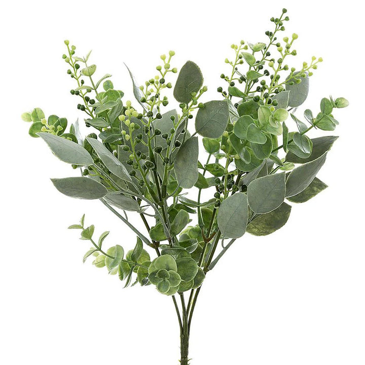 Faux Eucalyptus Berry Bush 30cm