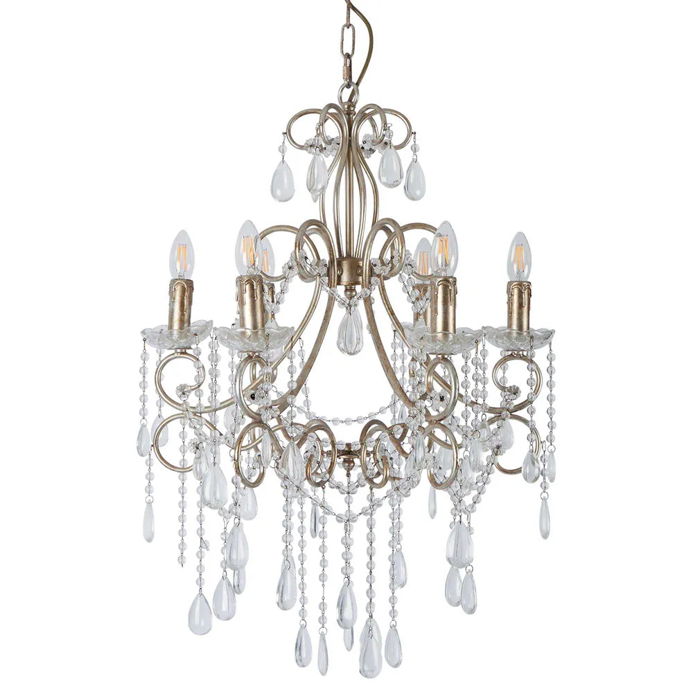 Raphael Chandelier | Antique Silver (Any Shades Additional) BOWRAL