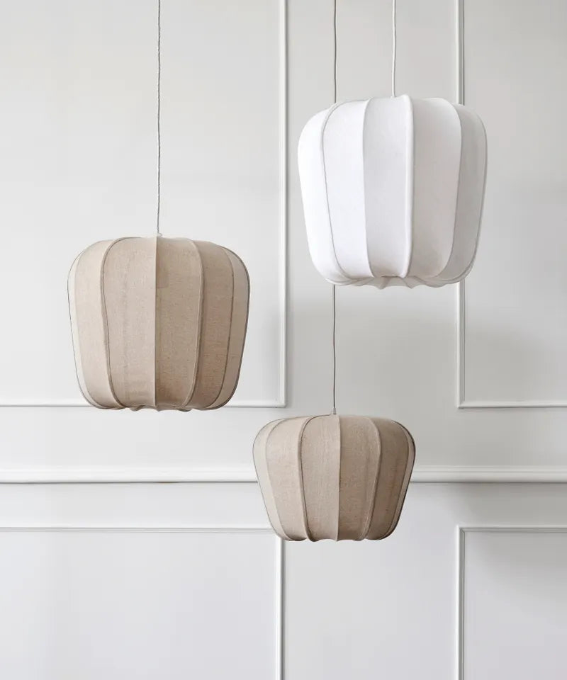Mara Bell Pendant | White Large W43 x H41cm