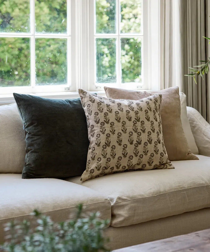 Beige Velvet Cushion Cover | 50 x 50cm