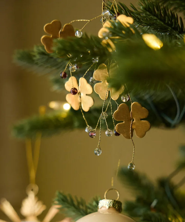 Beaded Bunch Ornament | Gold