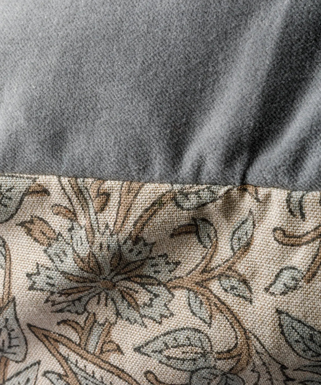 Ciara Handblock Cotton Velvet PAIR Eurocases 65cm