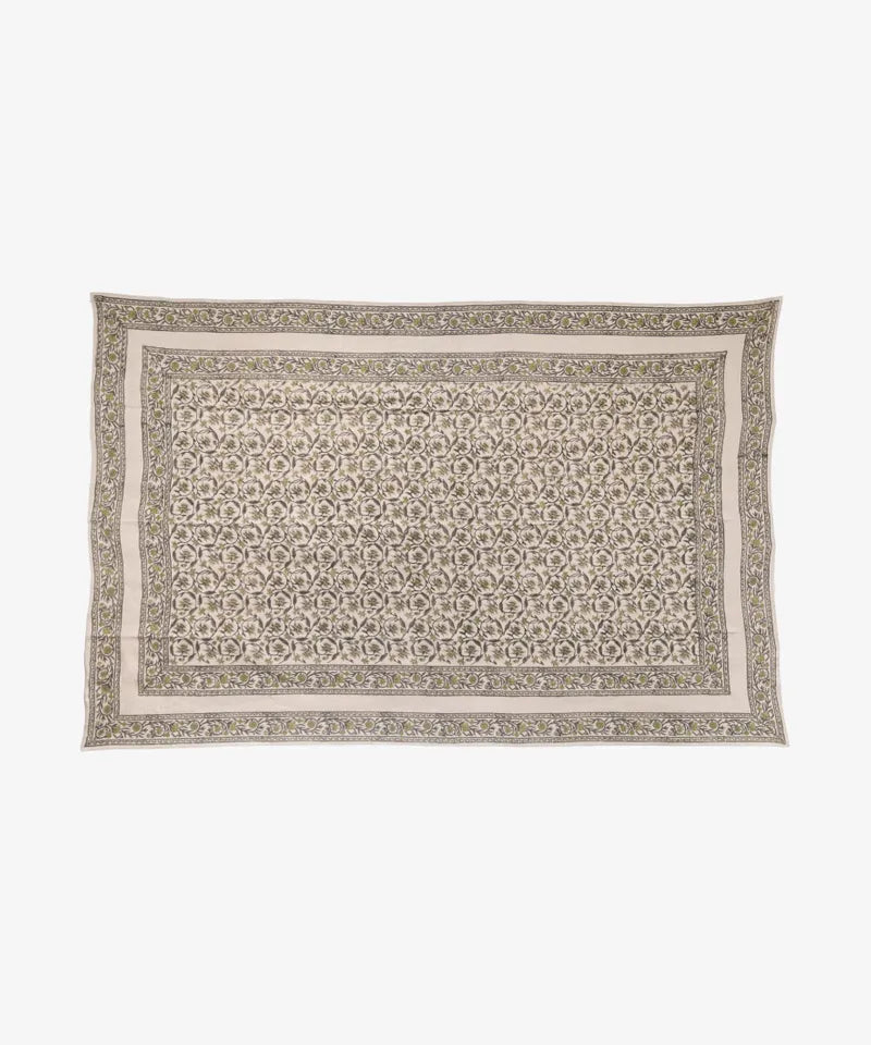 Victoria Handblock Printed Tablecloth | 155x250cm