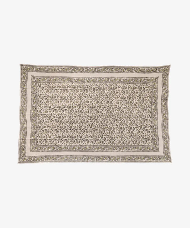 Victoria Handblock Printed Tablecloth | 155x250cm