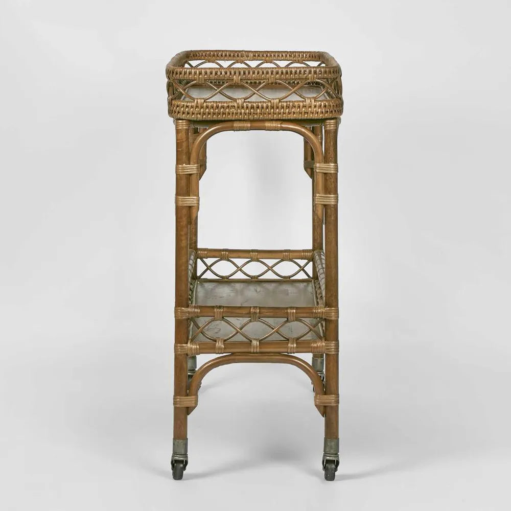 Bangalow Rattan Bar Cart