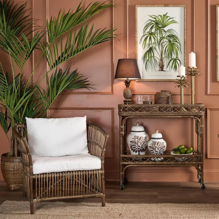 Bangalow Rattan Bar Cart