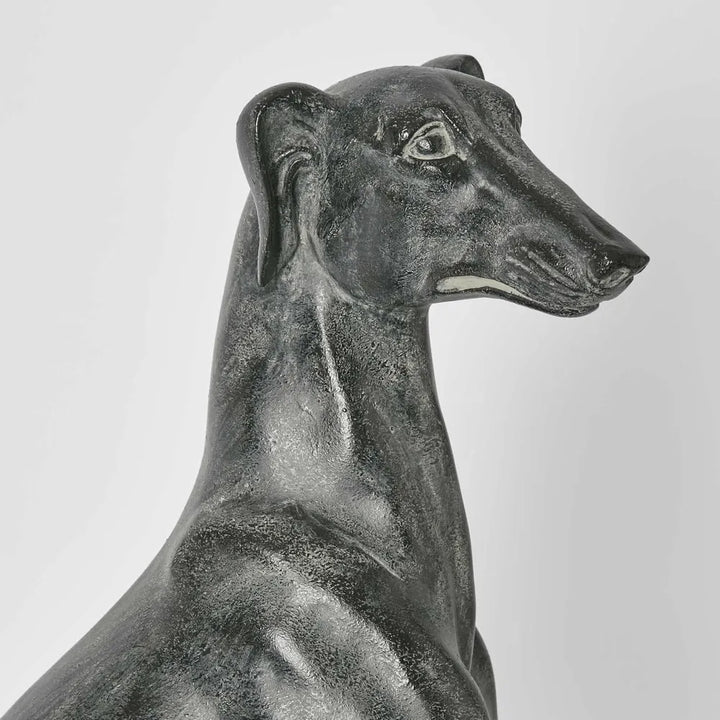 Linah | Sitting Dog Sculpture | Resin H51.5cm
