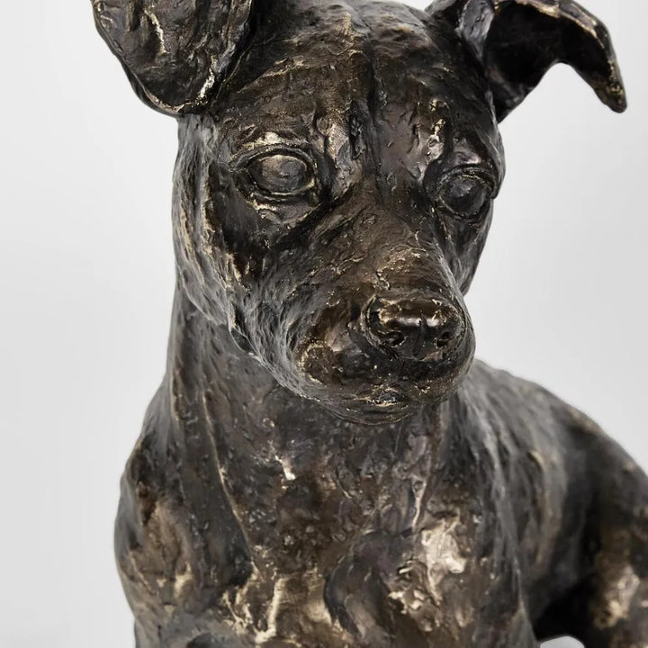 Bobbie Dog Sculpture | Bronze Polyresin