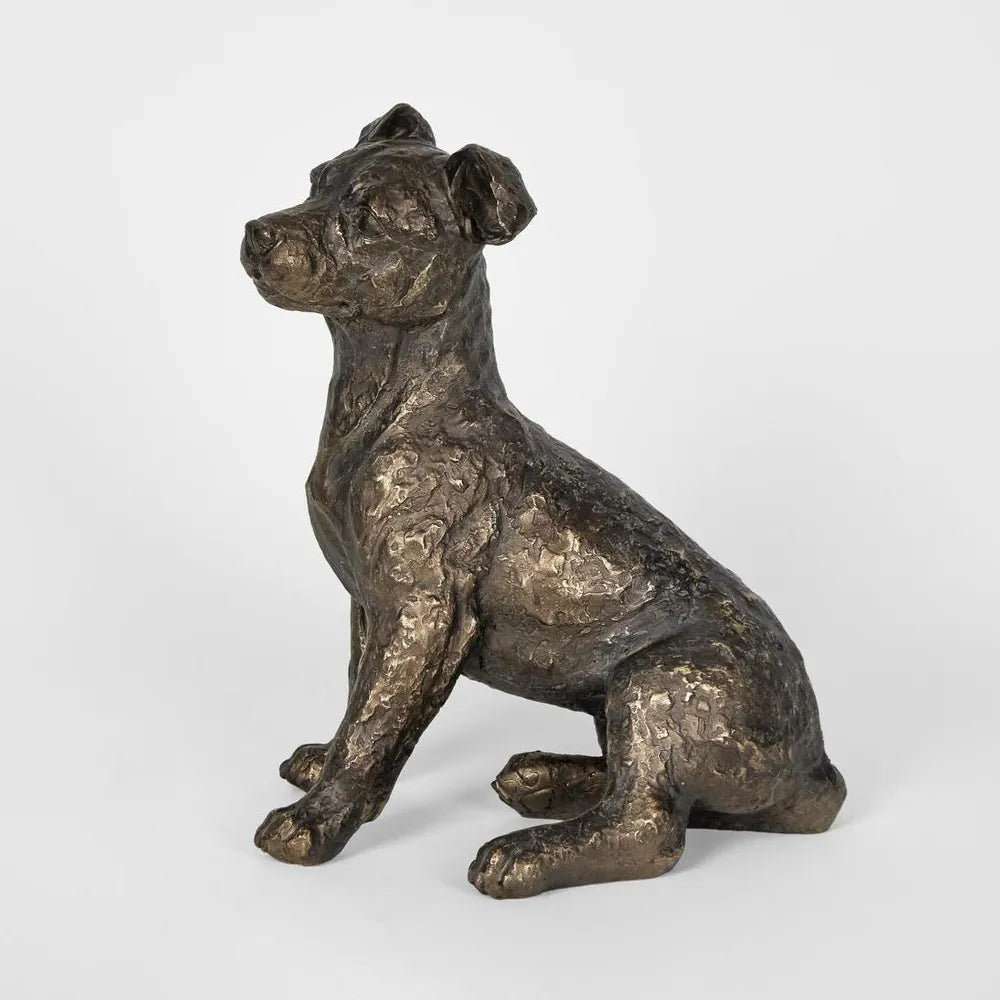 Bobbie Dog Sculpture | Bronze Polyresin