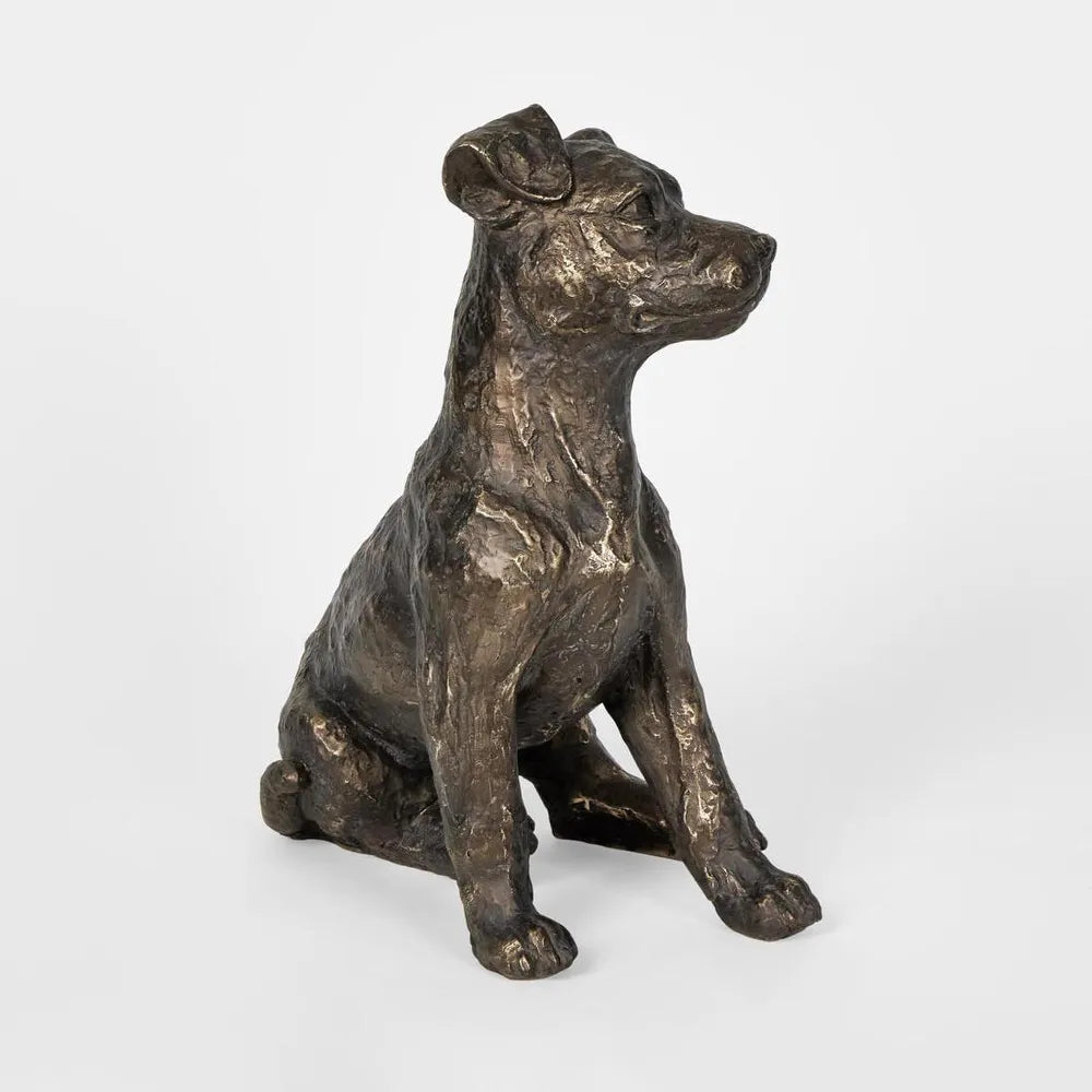 Bobbie Dog Sculpture | Bronze Polyresin