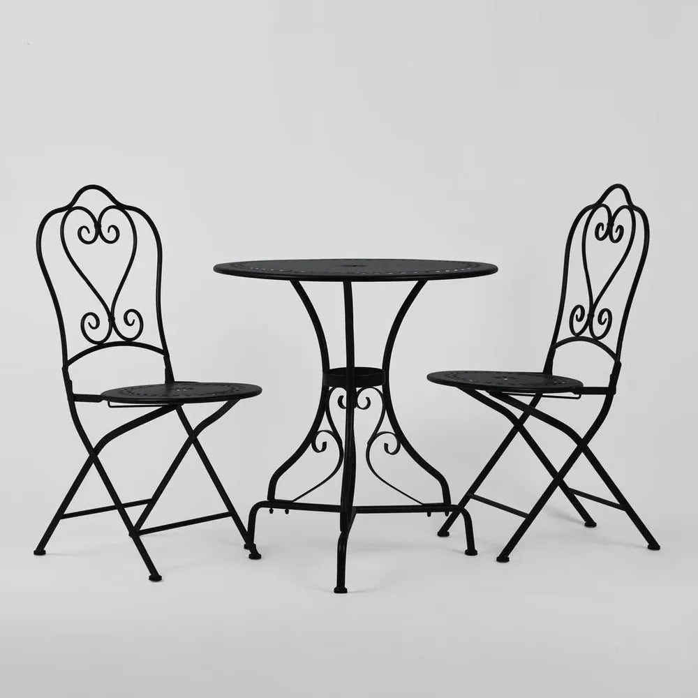 Bella Round Outdoor Table 70cm | Black