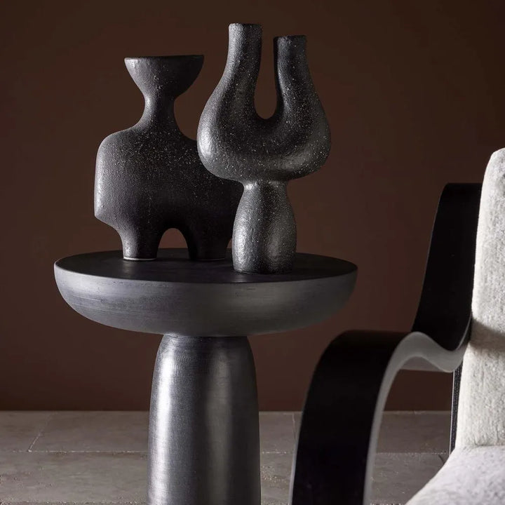 Paola Outdoor Side Table | Black 60cm
