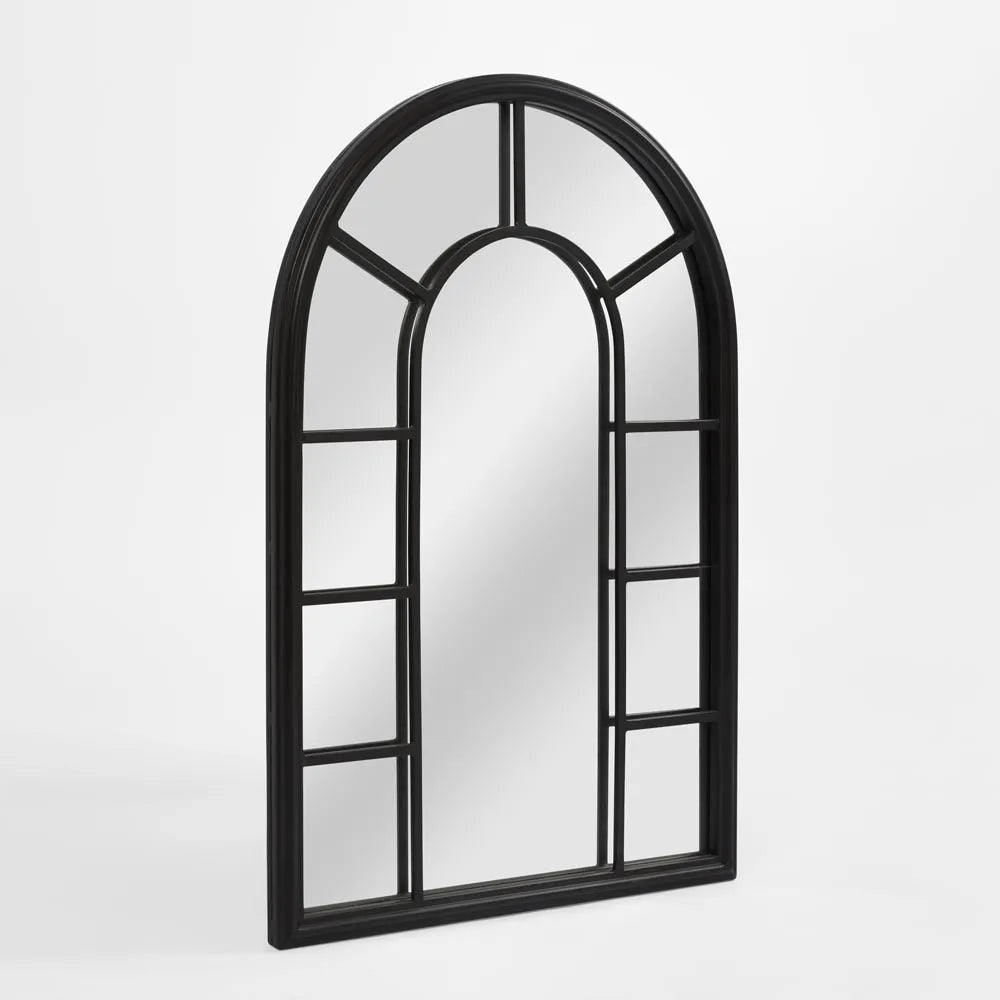 Castle Arched Outdoor Mirror | Black | W51 x H76.5cm