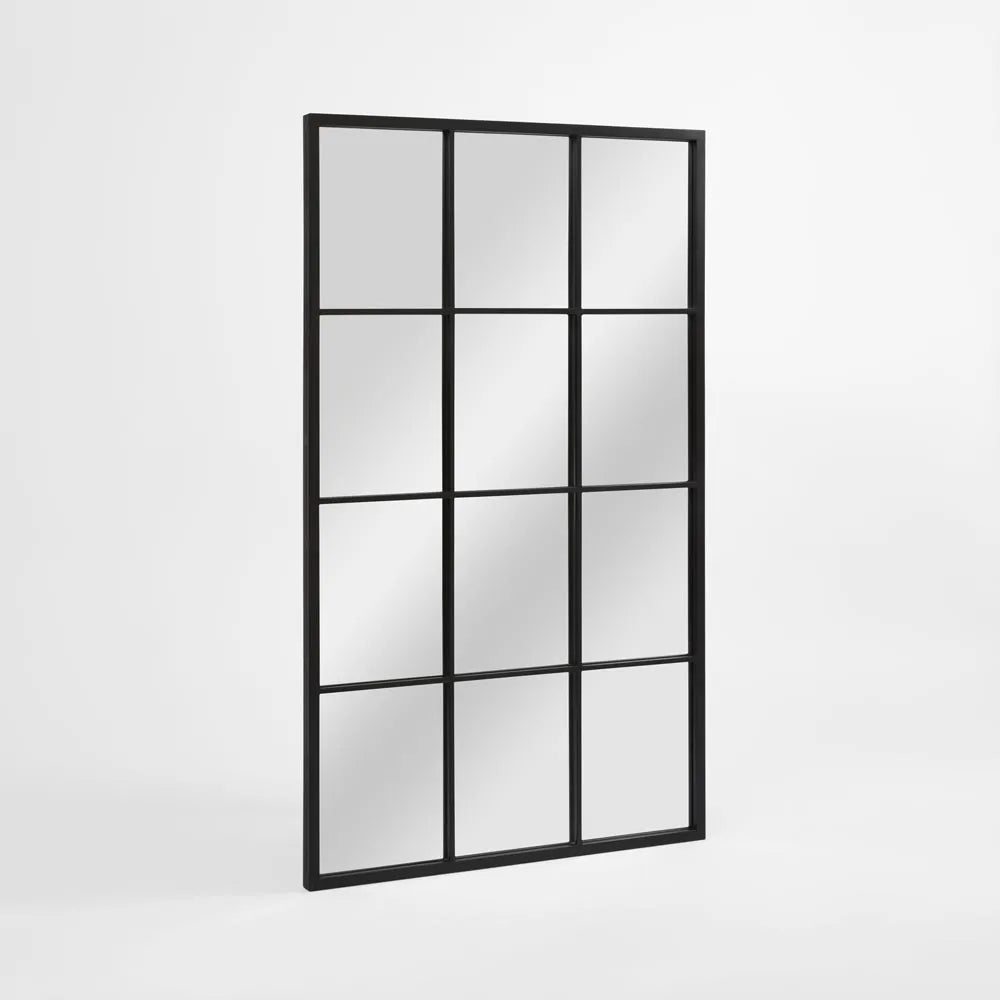 Queens Rectangular Outdoor Mirror | Black | 90x200cm