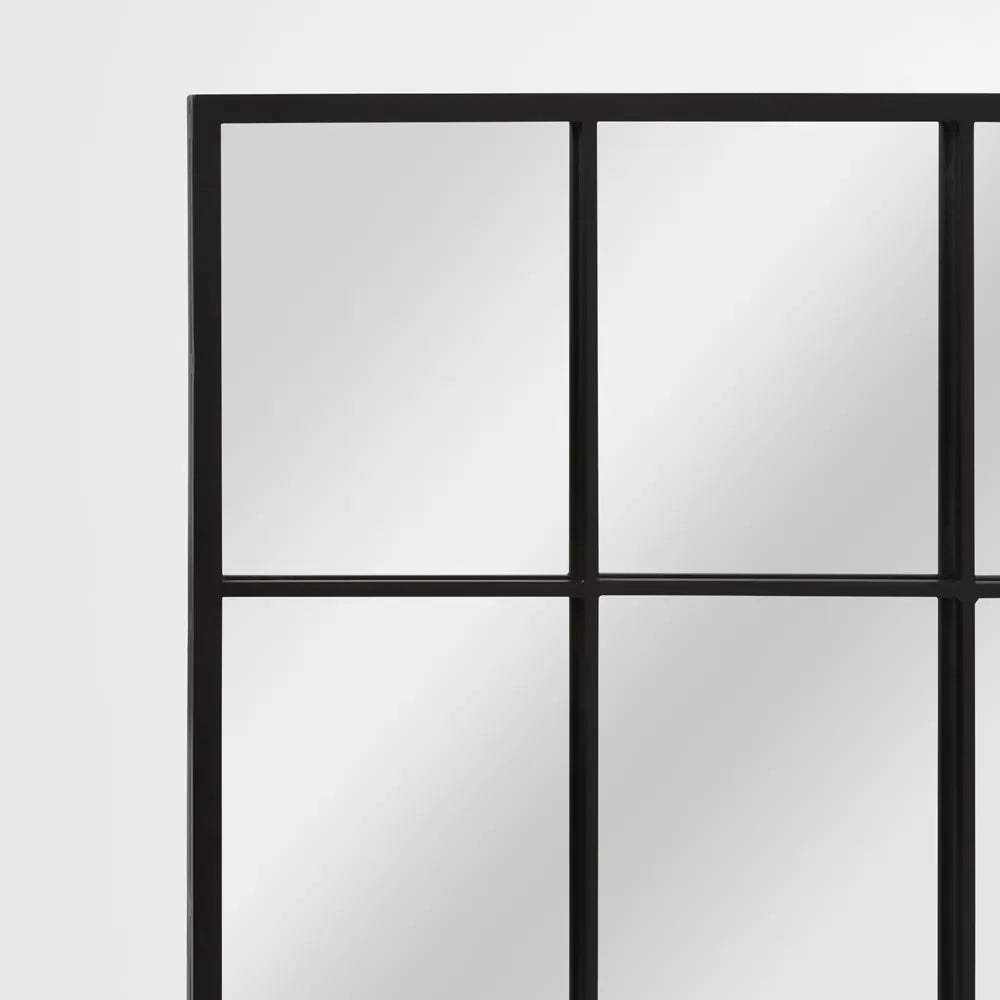 Queens Rectangular Outdoor Mirror | Black | 90x200cm