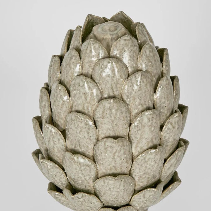 Tall White Artichoke | Ceramic Brown | H32cm