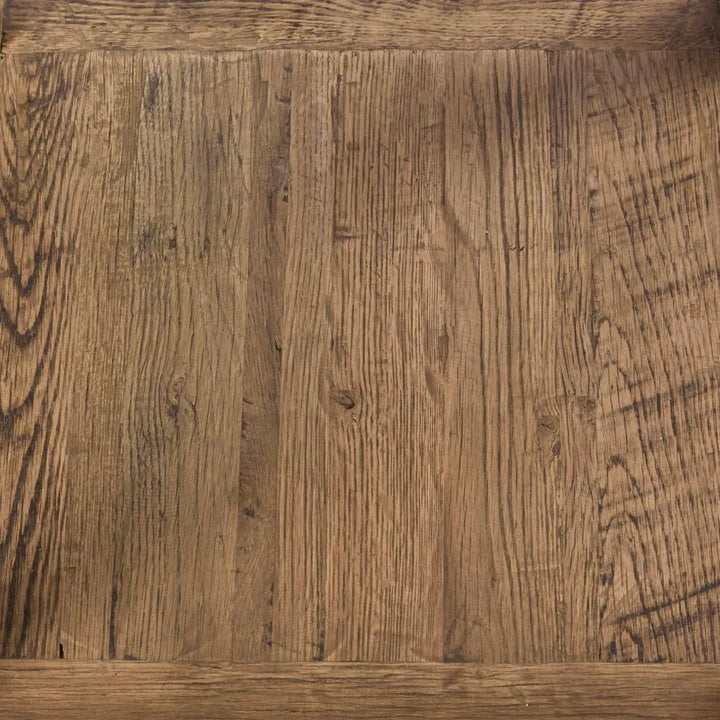 Colorado Marble Top Side Table | Natural Oak Base | W50 x H50cm