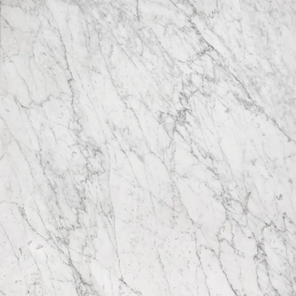 Colorado Marble Top Side Table | Natural Oak Base | W50 x H50cm